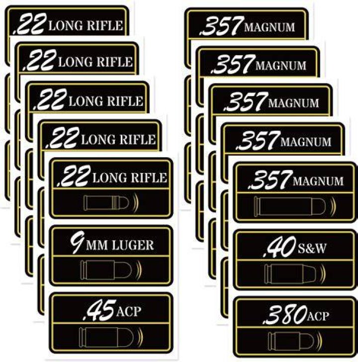 50 BMG&rdquo; Ammo Label (4Pack) AZ House of Graphics