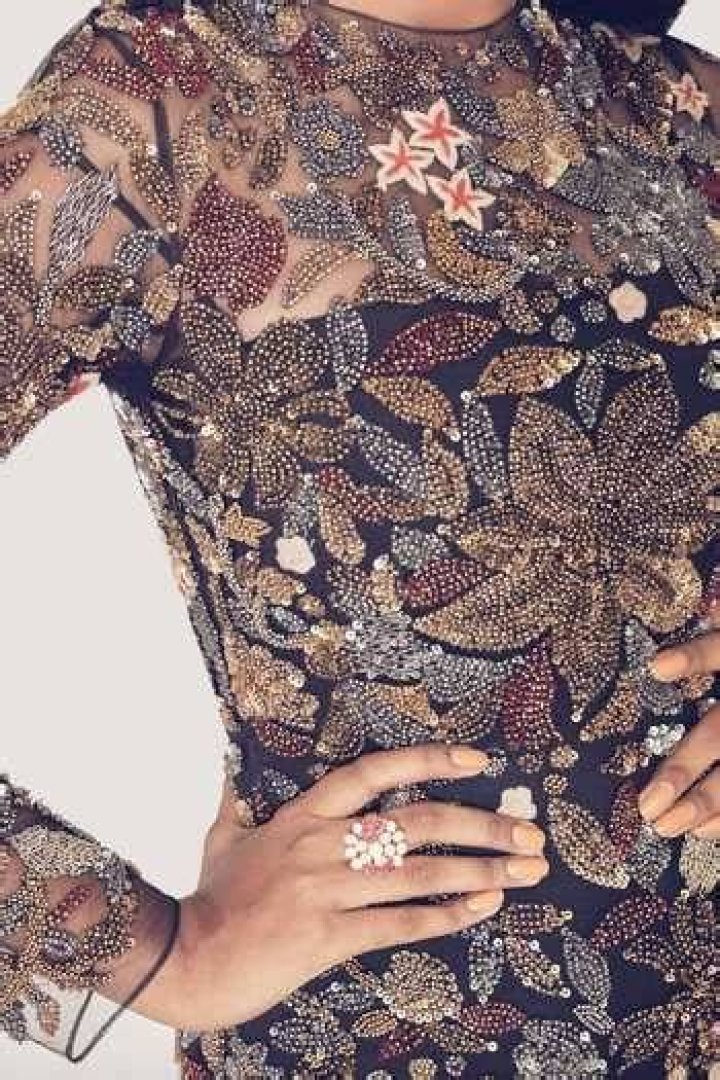 Buy Premya By Manishii Multi Color Tulle Embroidered Gown Online Aza