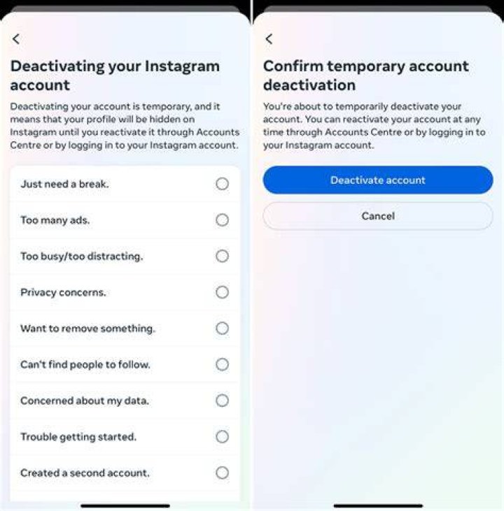 How to Deactivate Instagram Account on App