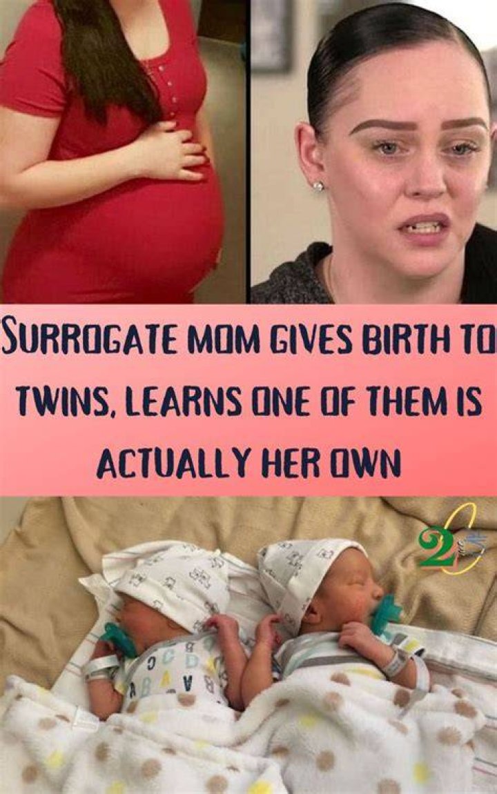 Surrogate mom gives birth to twins, learns one of them is actually her