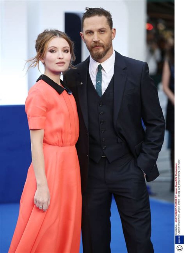 Tom Hardy & Emily Browning Get Married for 'Legend' Movie! Photo